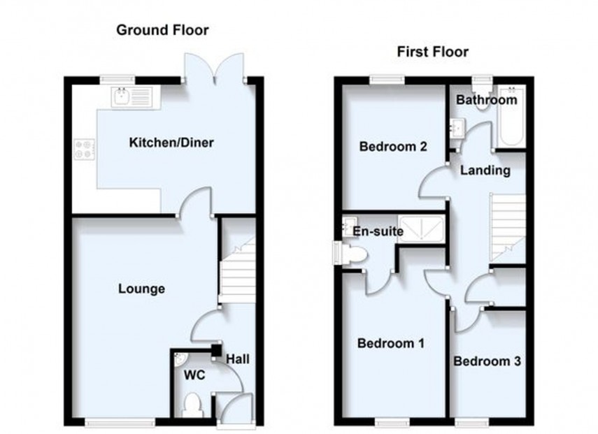 Floorplan for Wells Grove, Eagle Farm South, MK17