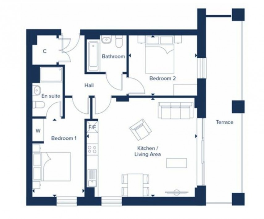 Floorplan for Campbell Wharf, Milton Keynes, MK9