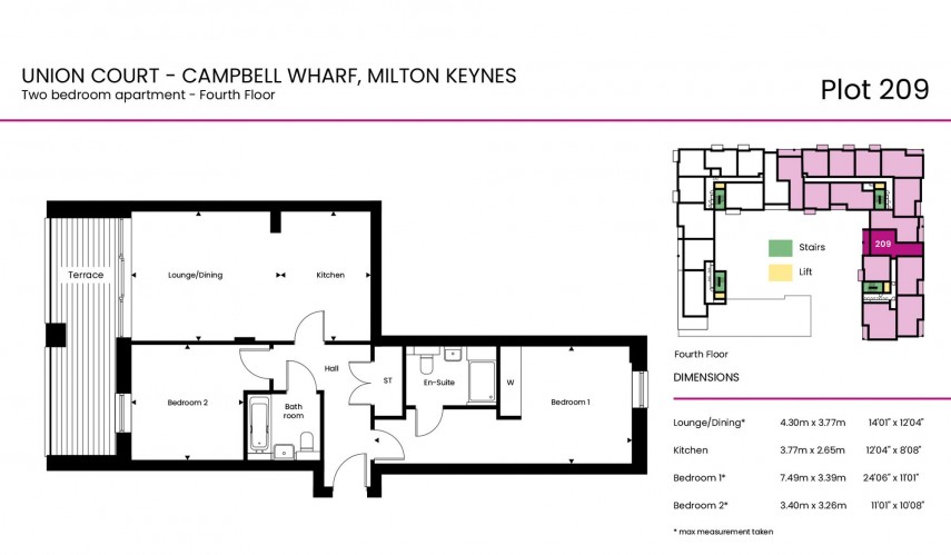 Floorplan for Canal Street, Campbell Park, MK9