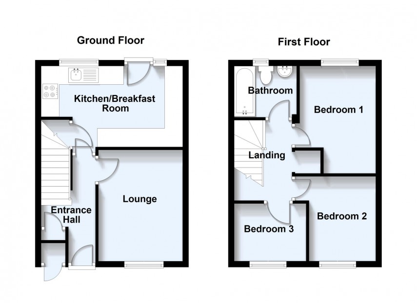 Floorplan for Fairford Crescent, Downhead Park, MK15