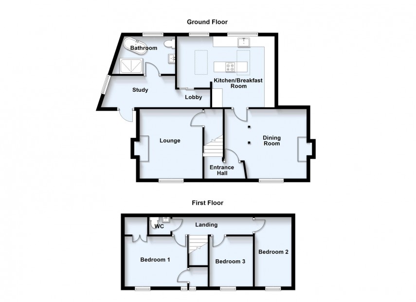 Floorplan for Broughton Road, Salford, MK17
