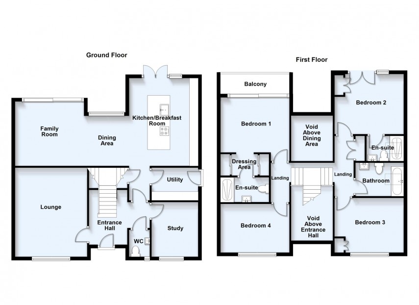 Floorplan for Black Horse Lodge, Oakridge Park, MK14