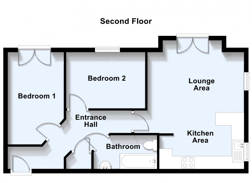 Floorplan for Reeve Close, Leighton Buzzard, LU7