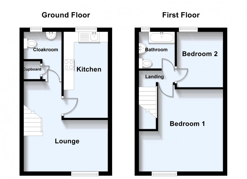 Floorplan for Lockwood Chase, Oxley Park, MK4