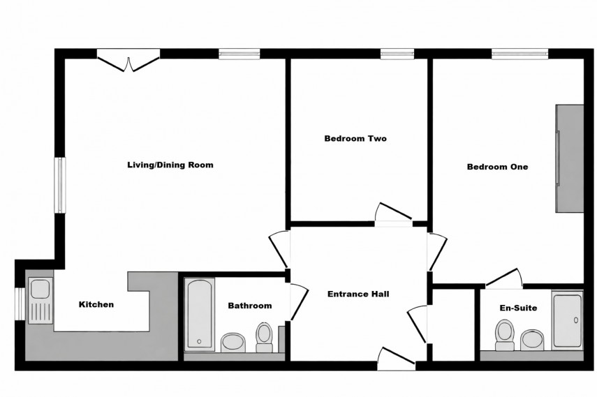 Floorplan for Aylesbury Street, Bletchley, MK2
