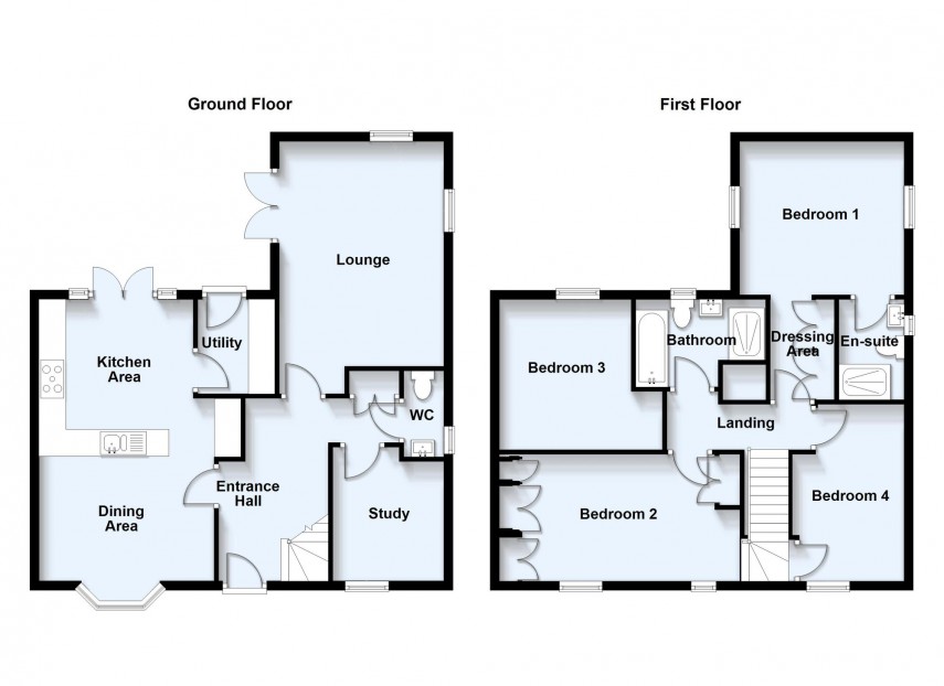 Floorplan for Field View, Eagle Farm South, MK17