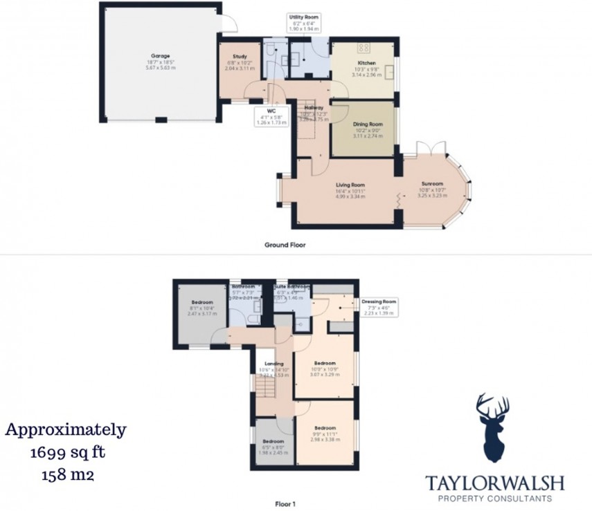 Floorplan for Oakmont Close, Northampton, NN4