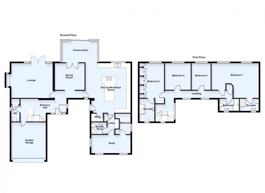 Floorplan for Wentworth Way, Bletchley, MK3