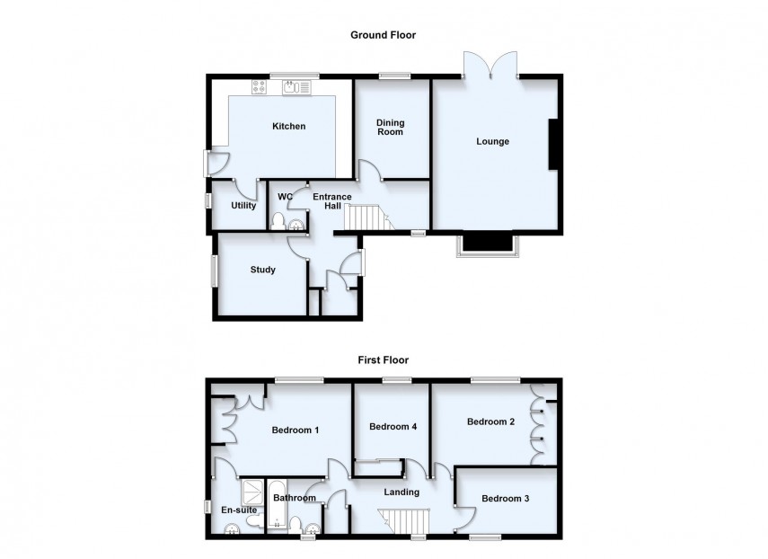Floorplan for The High Street, Two Mile Ash, MK8