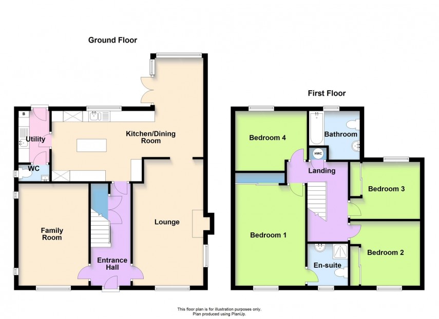 Floorplan for Plantation Place, Shenley Brook End, MK5