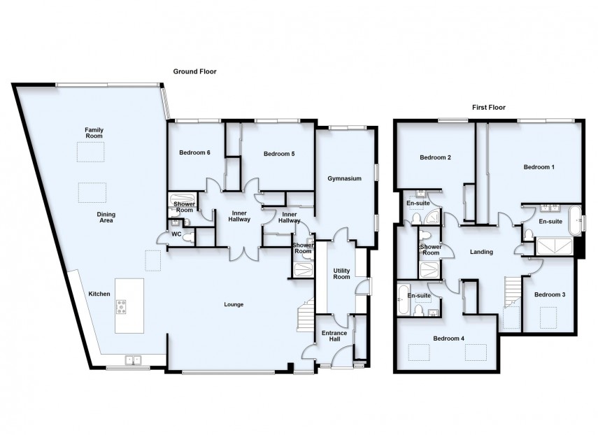 Floorplan for Bradwell Road, Loughton, MK5