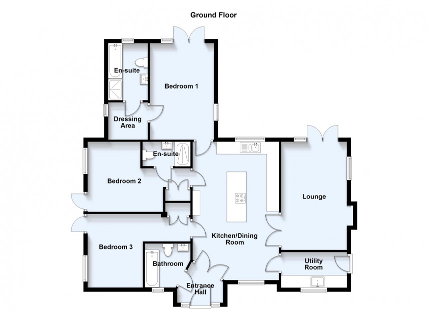 Floorplan for Cow Lane, Gawcott, MK18