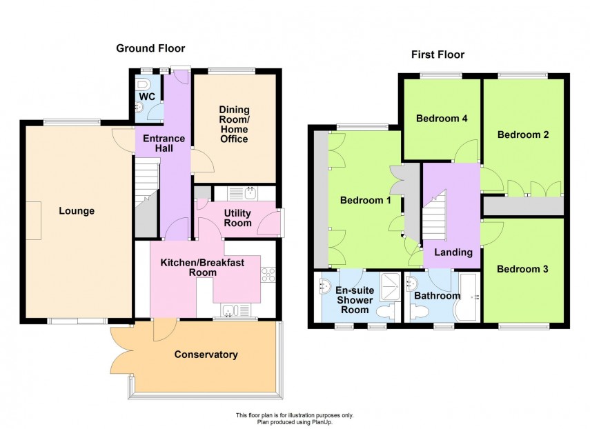 Floorplan for Morebath Grove, Furzton, MK4