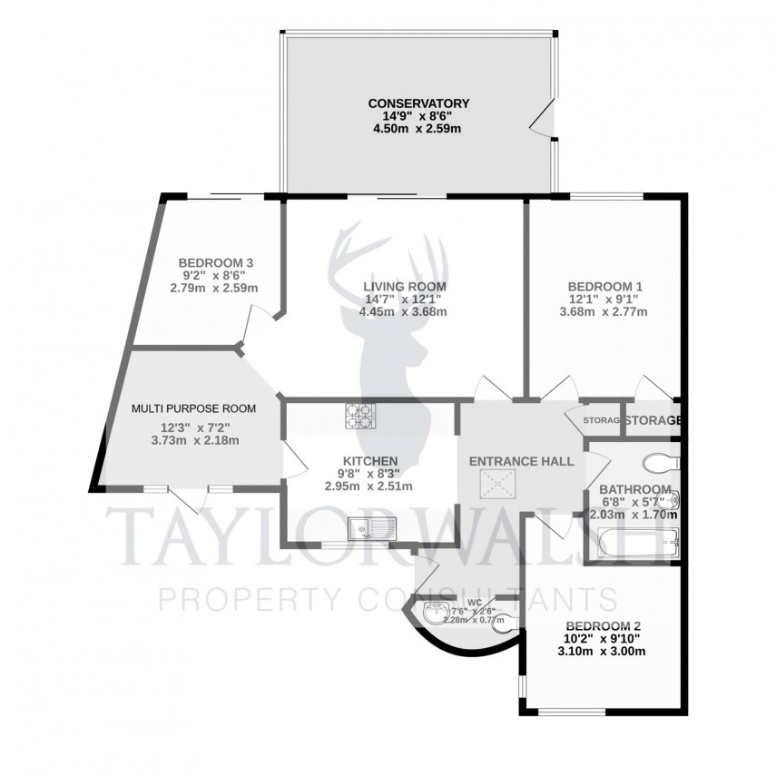 Floorplan for St. Stephens Drive, Bolbeck Park, MK15