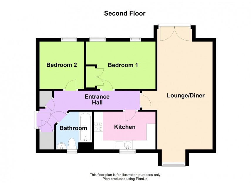 Floorplan for Bridge Hook Close, Wolverton Mill, MK12
