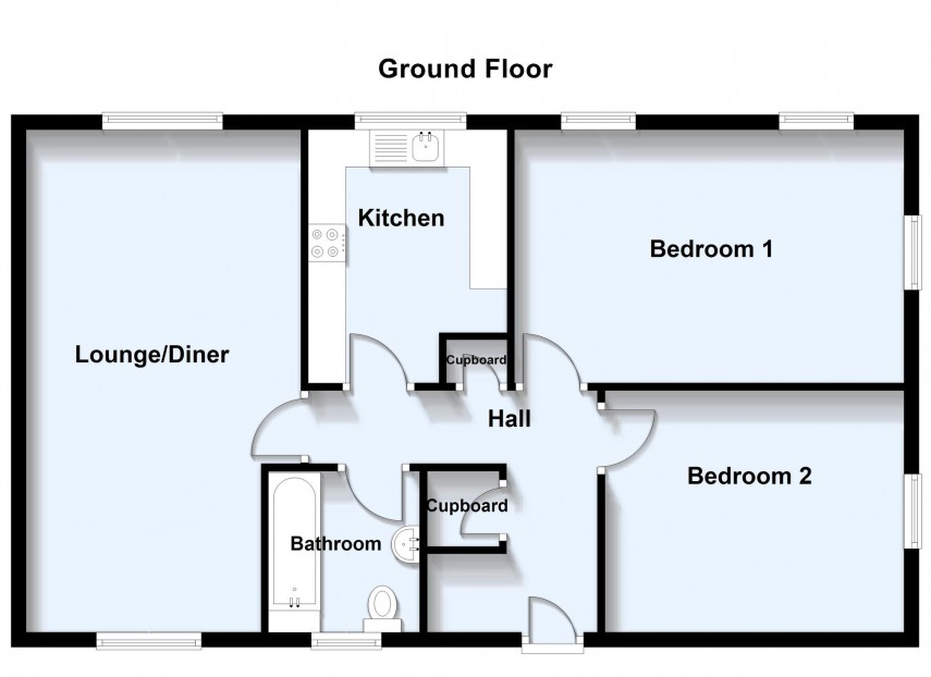Floorplan for Kelling Way, Broughton, MK10