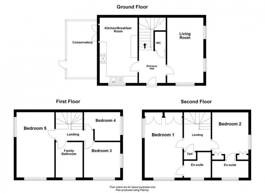 Floorplan for Heston Walk, Oxley Park, MK4