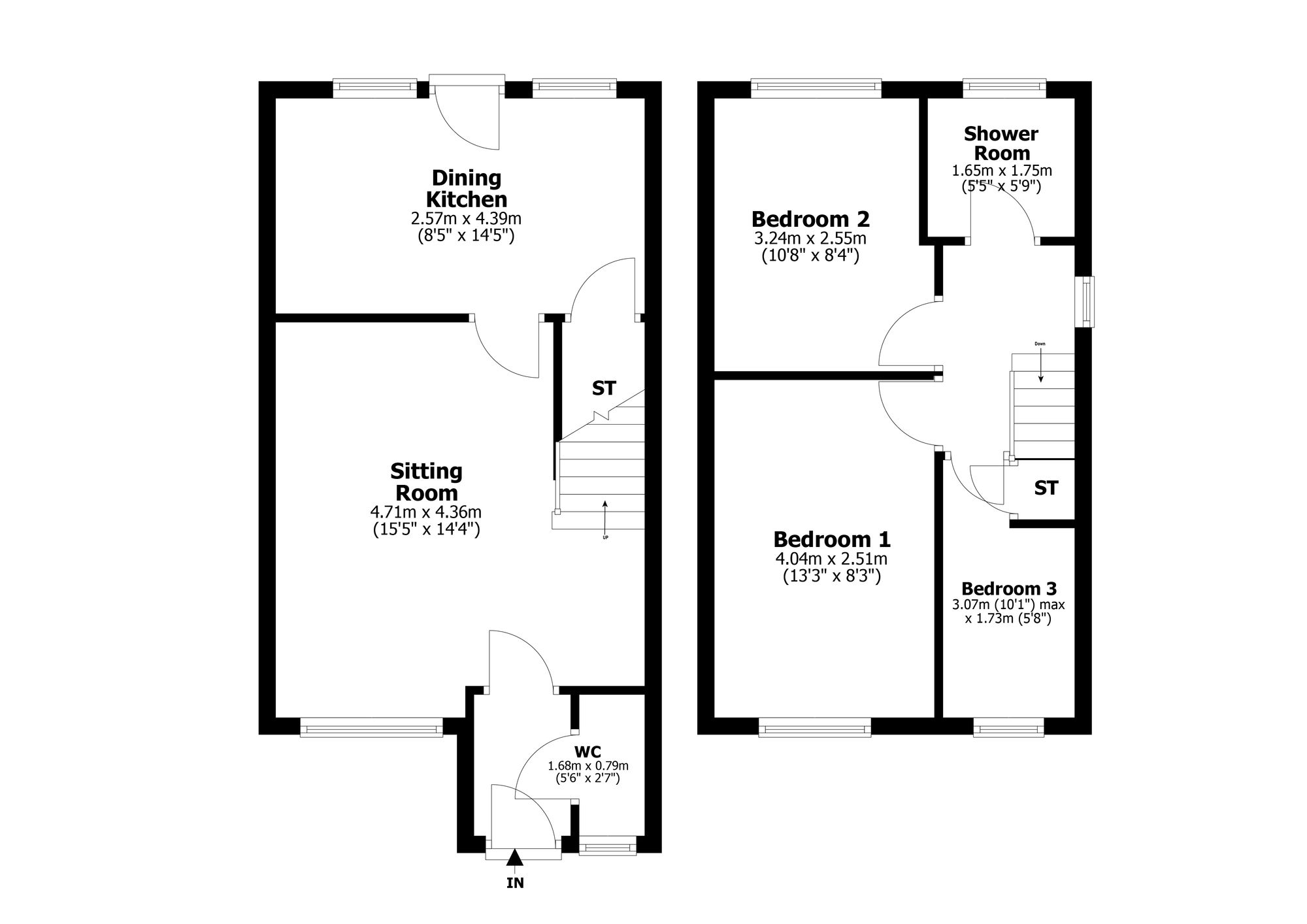 Floorplan for Keppock Place, Falkirk, FK1