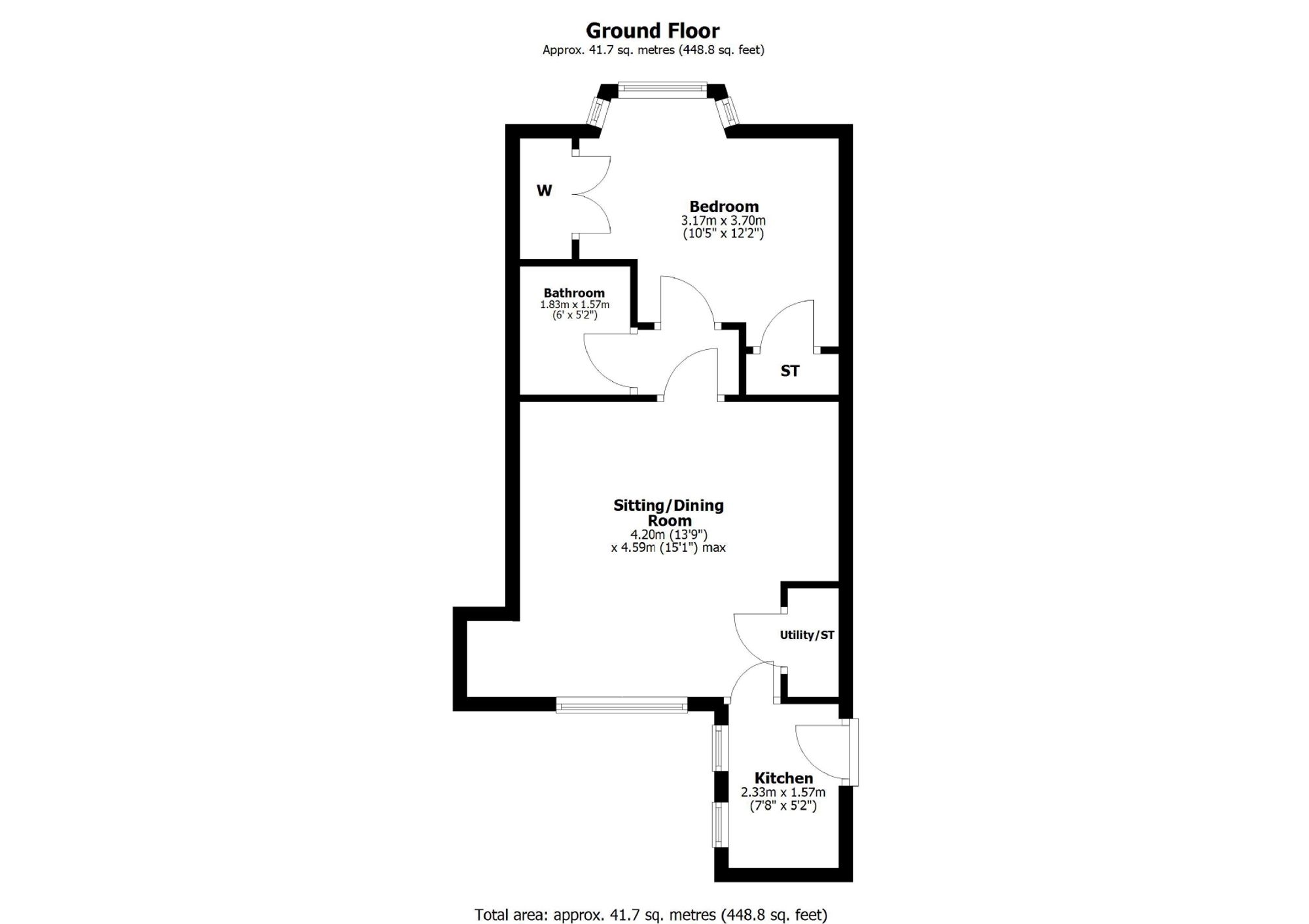 Floorplan for Atholl Place, Falkirk, FK2