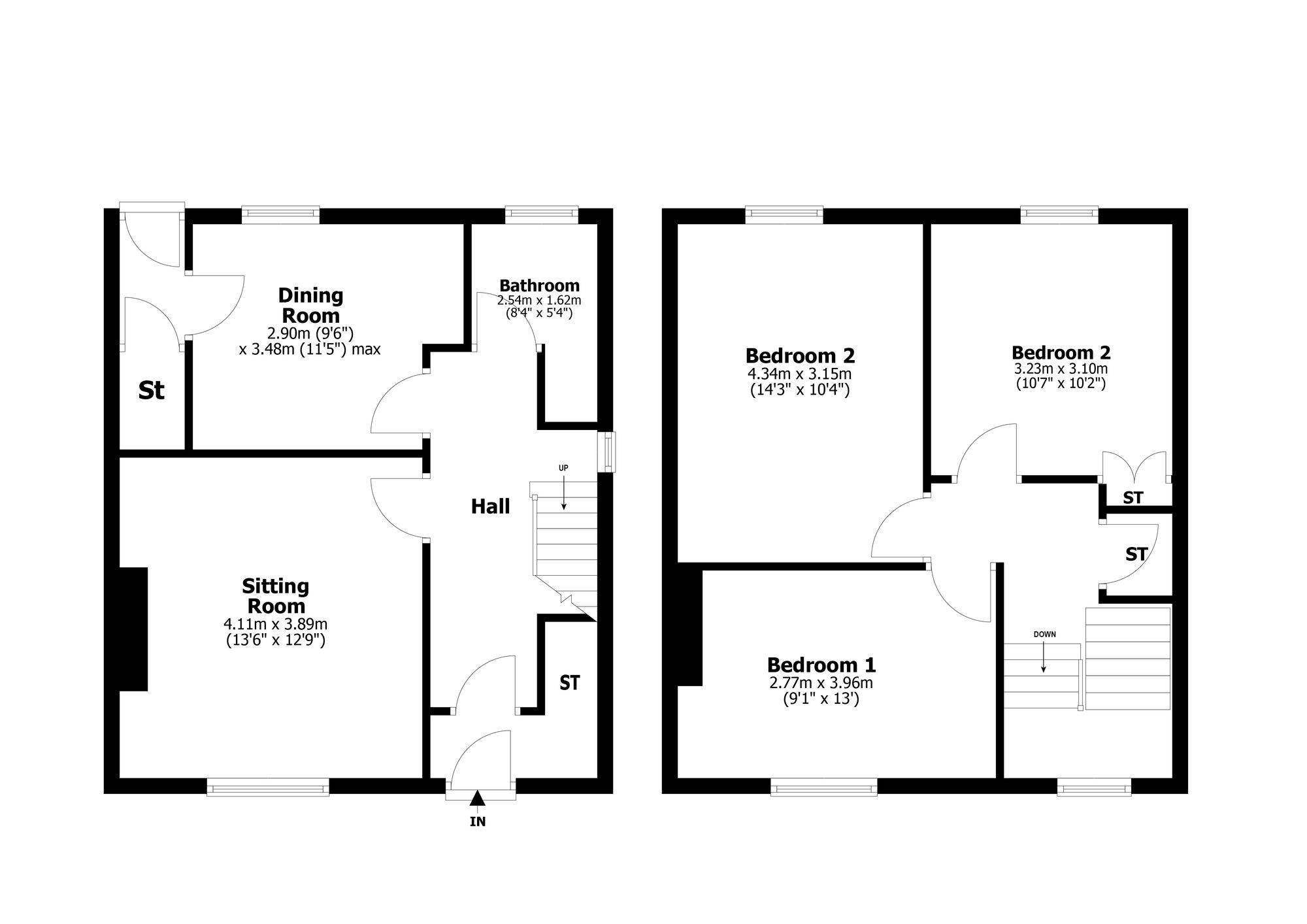 Floorplan for Scott Street, Grangemouth, FK3
