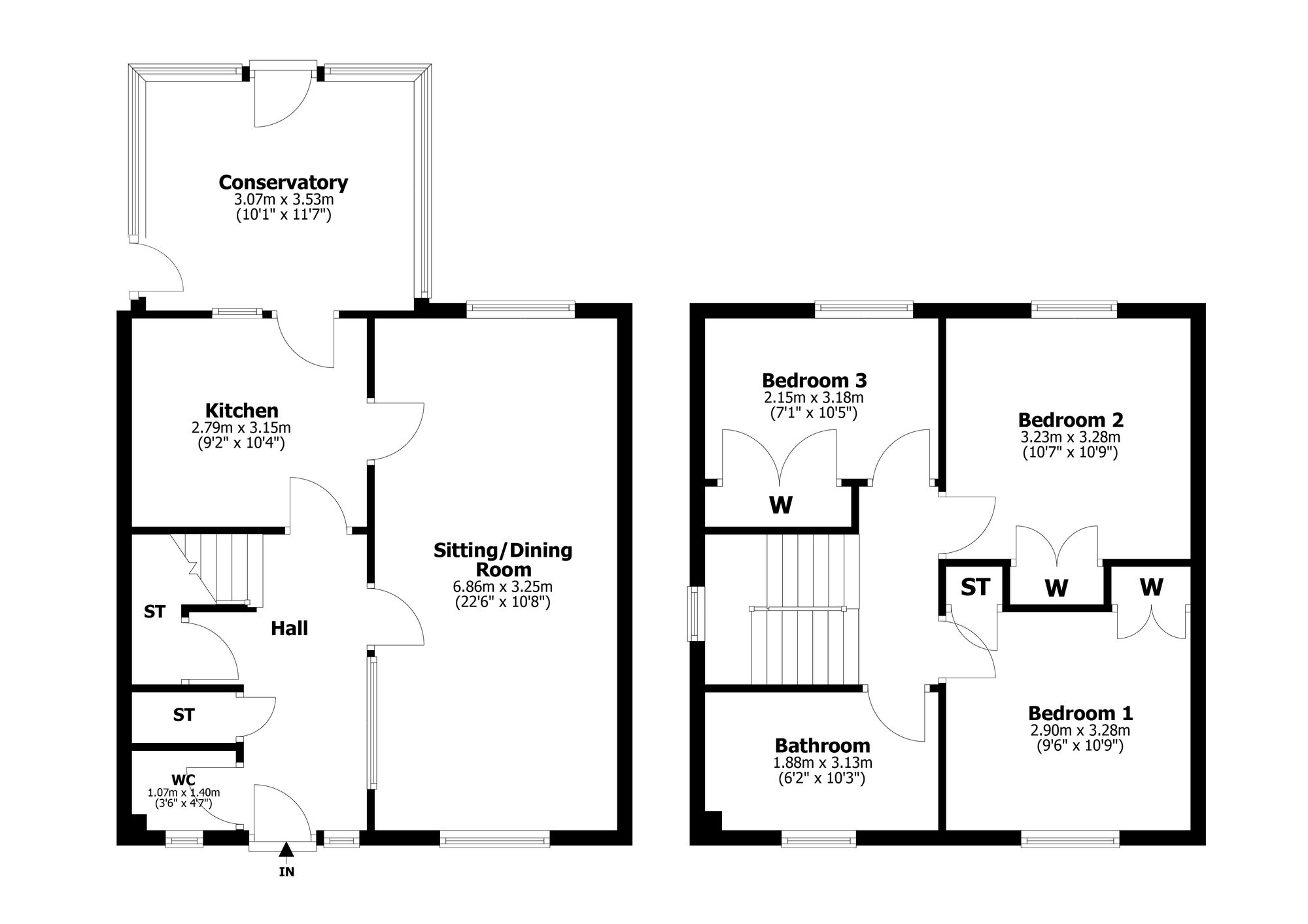 Floorplan for St. Johns Way, Bo'ness, EH51