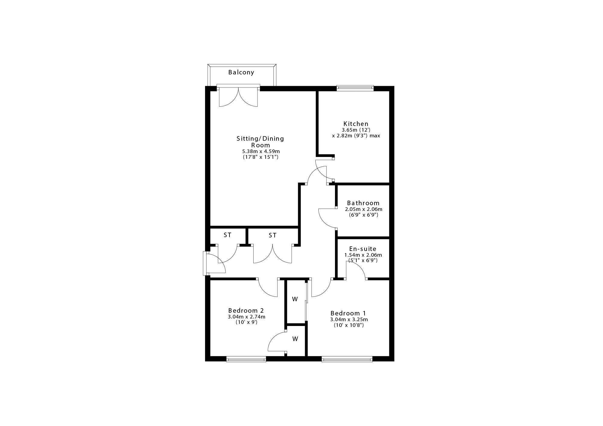 Floorplan for Crown Crescent, Larbert, FK5