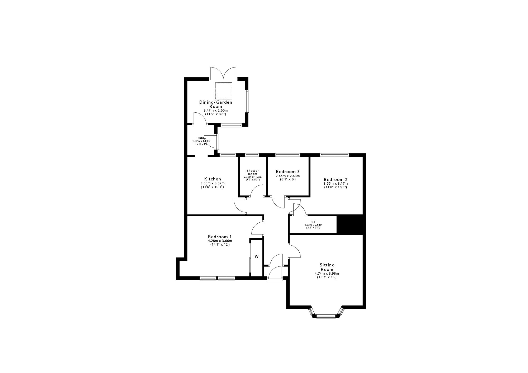 Floorplan for Garden Terrace, Falkirk, FK1