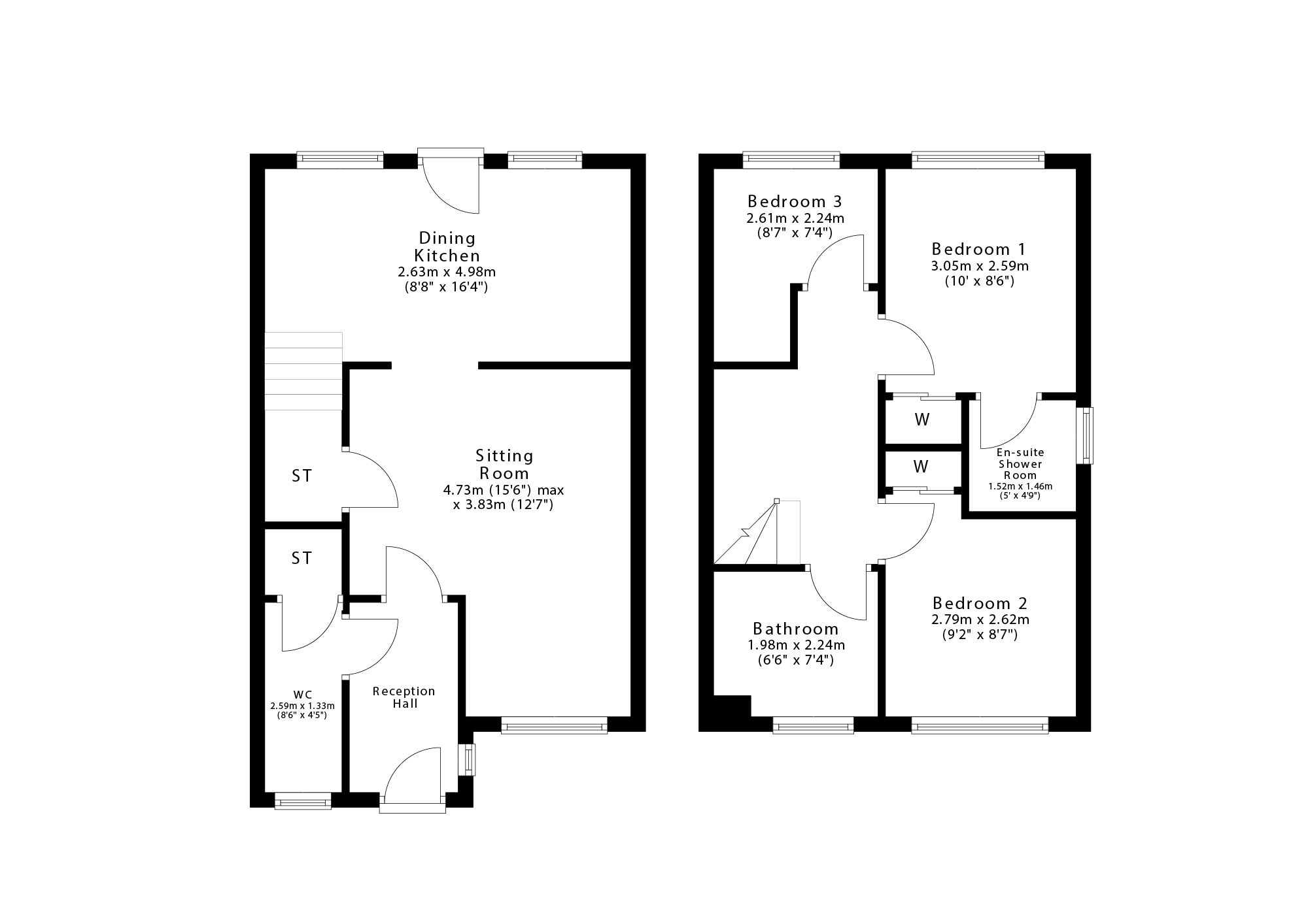 Floorplan for Wood Street, Grangemouth, FK3