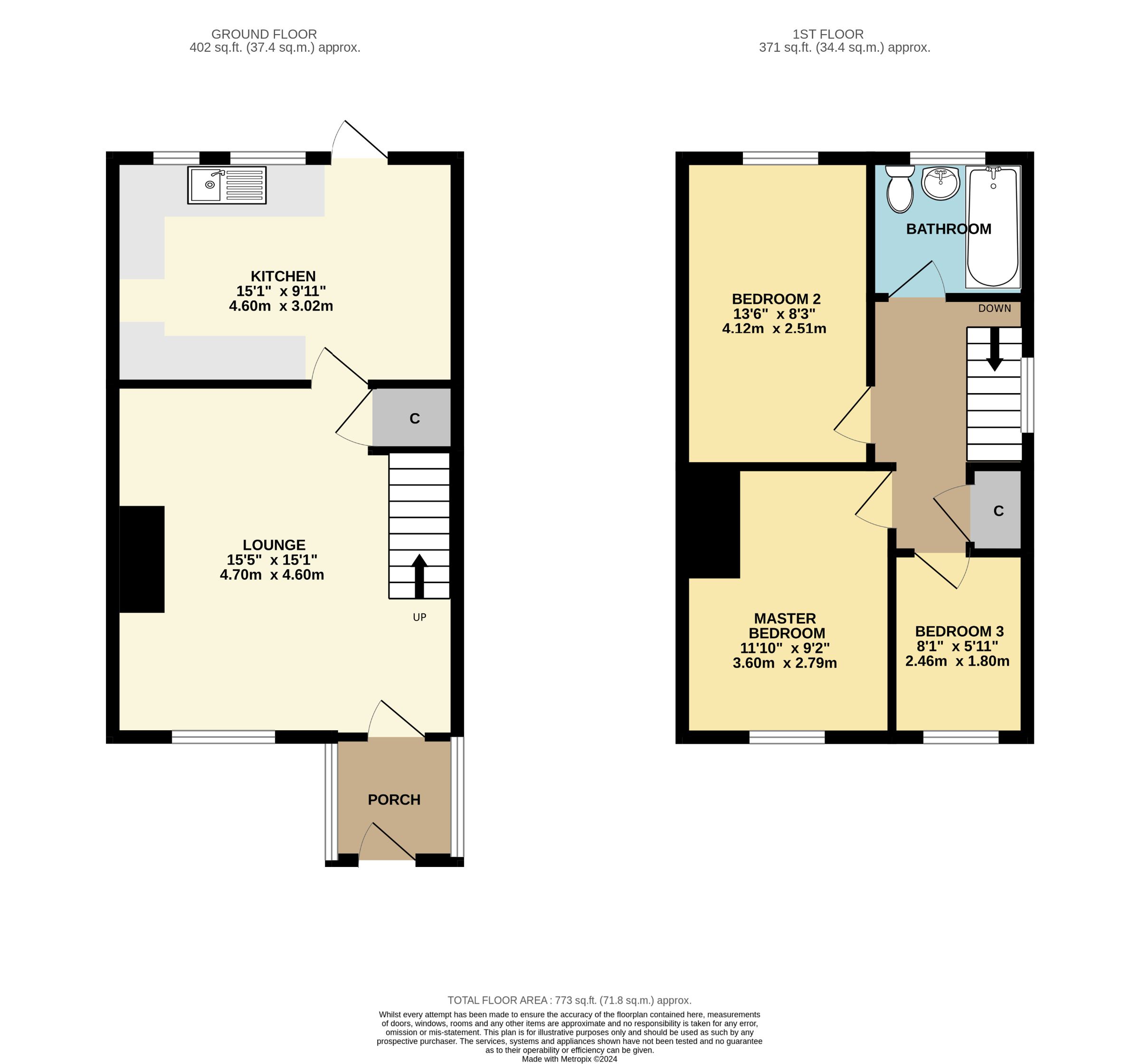 Floorplan for Dallas Brett Crescent, Folkestone
