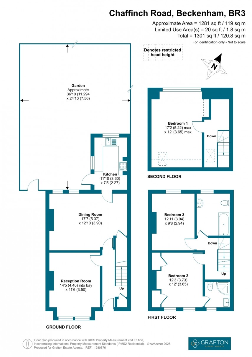 Floorplan for Chaffinch Road, Beckenham, Kent