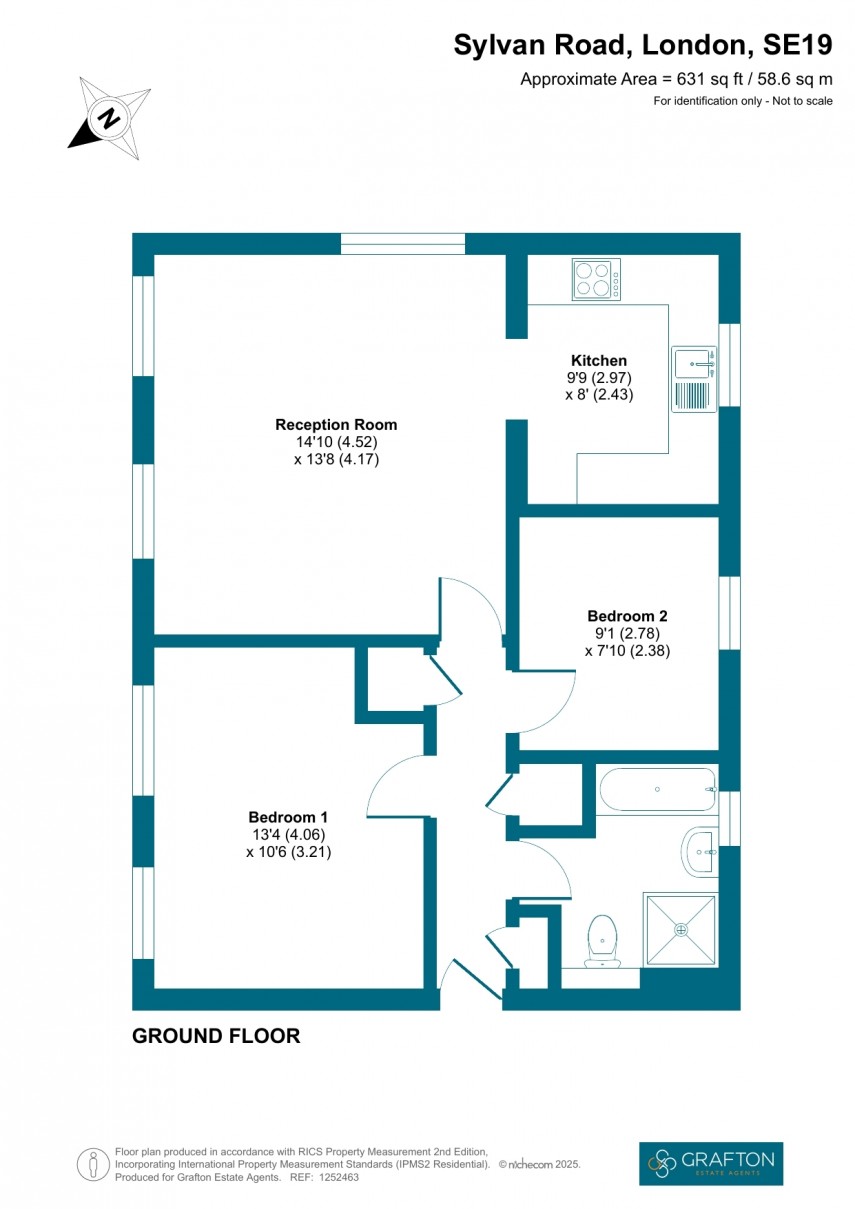Floorplan for Sylvan Road, London