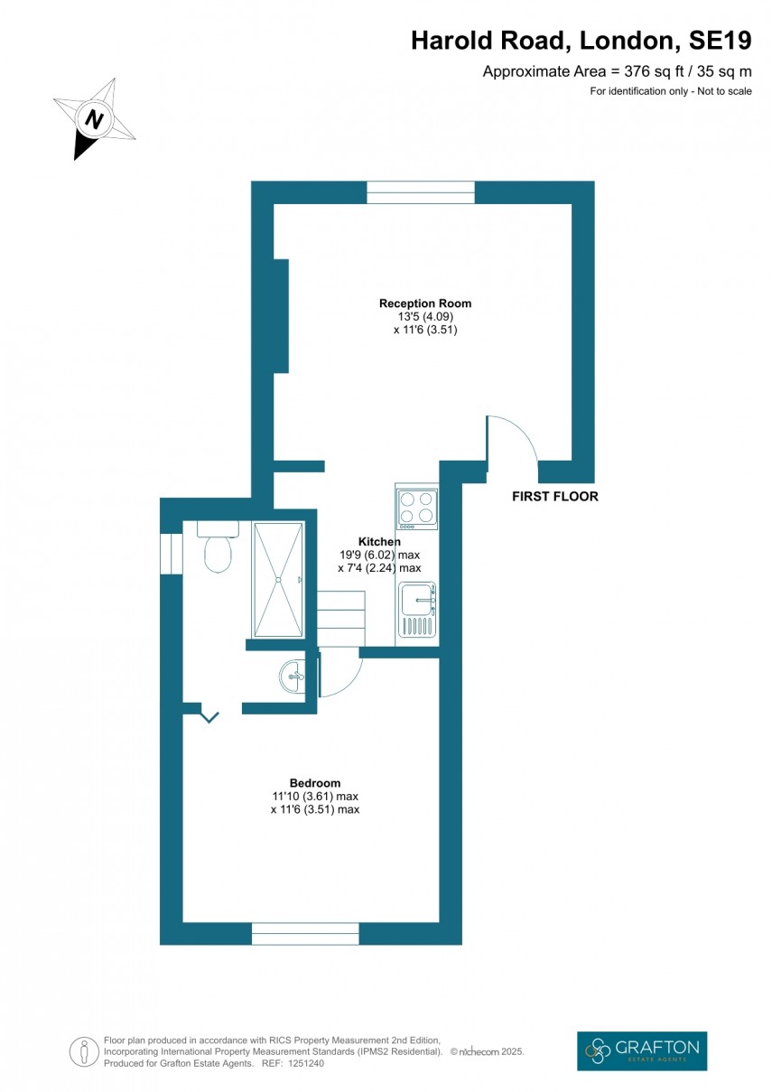 Floorplan for Harold Road, London