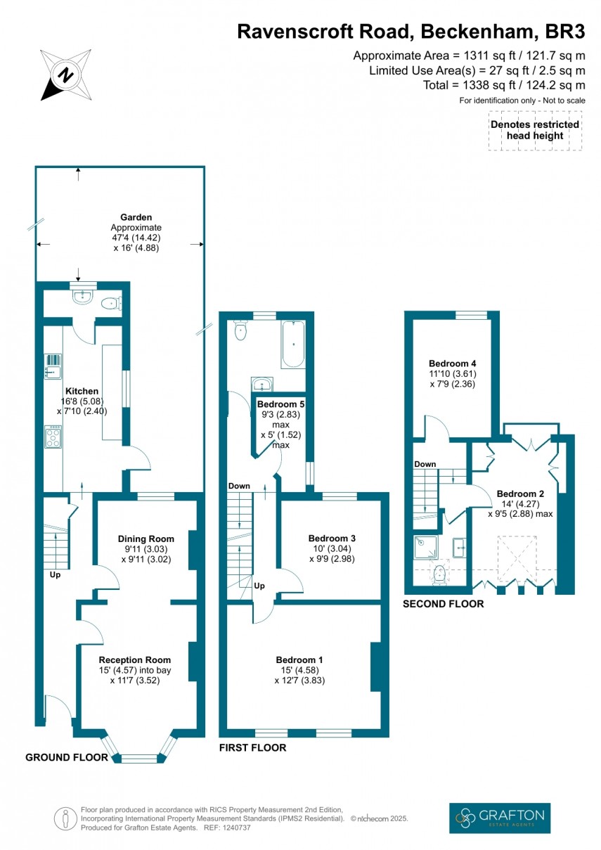 Floorplan for Ravenscroft Road, Beckenham, Kent
