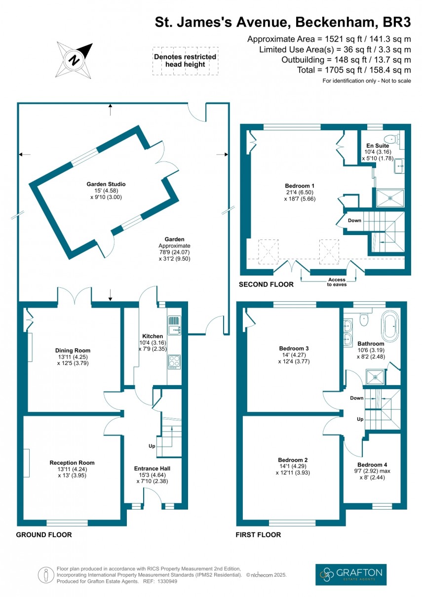Floorplan for St James's Avenue, Beckenham, Kent