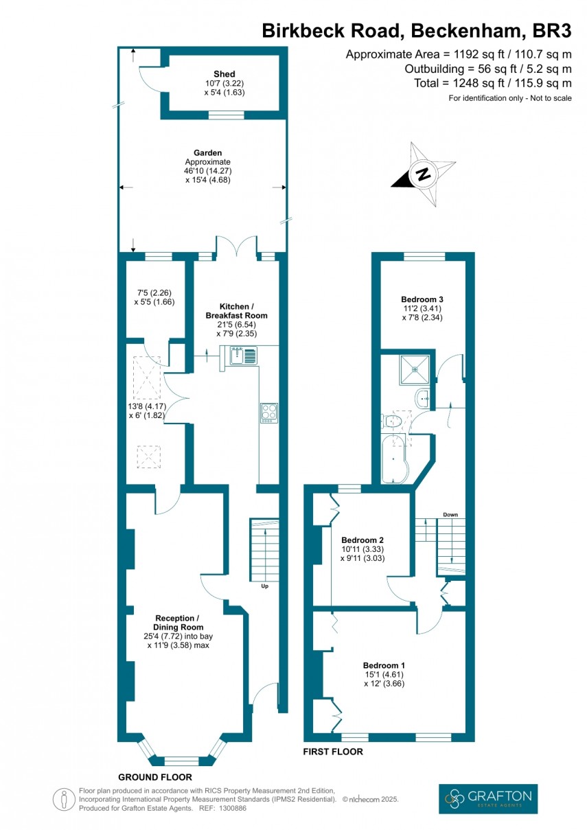 Floorplan for Birkbeck Road, Beckenham, Kent