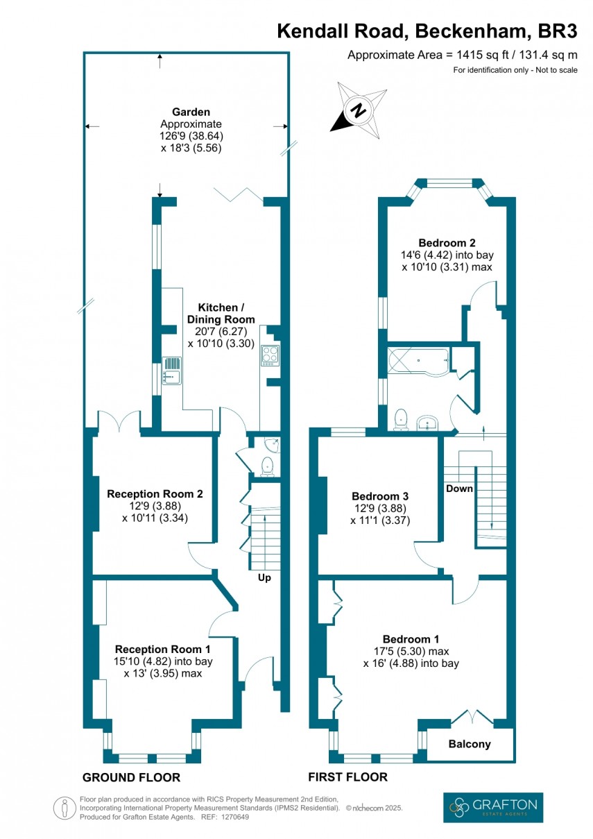 Floorplan for Kendall Road, Beckenham, Kent