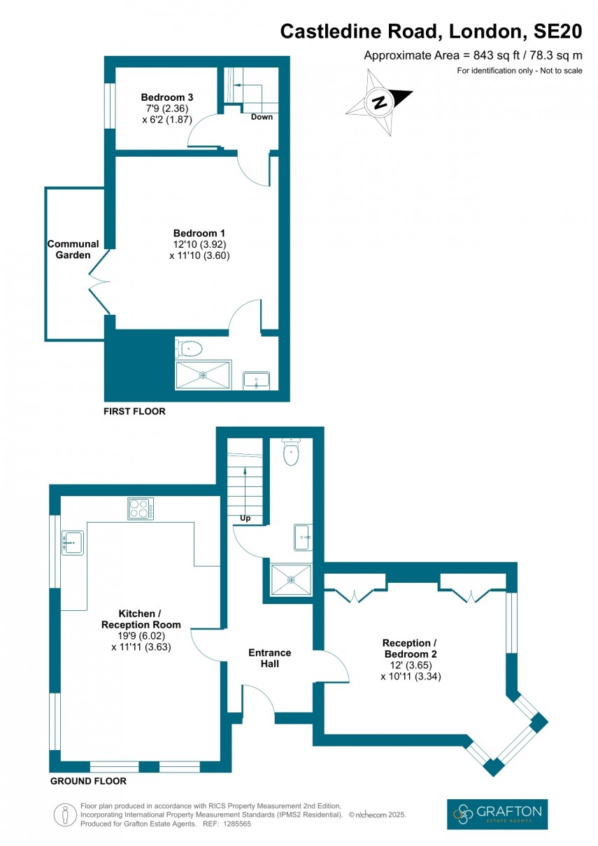 Floorplan for Castledine Road, London