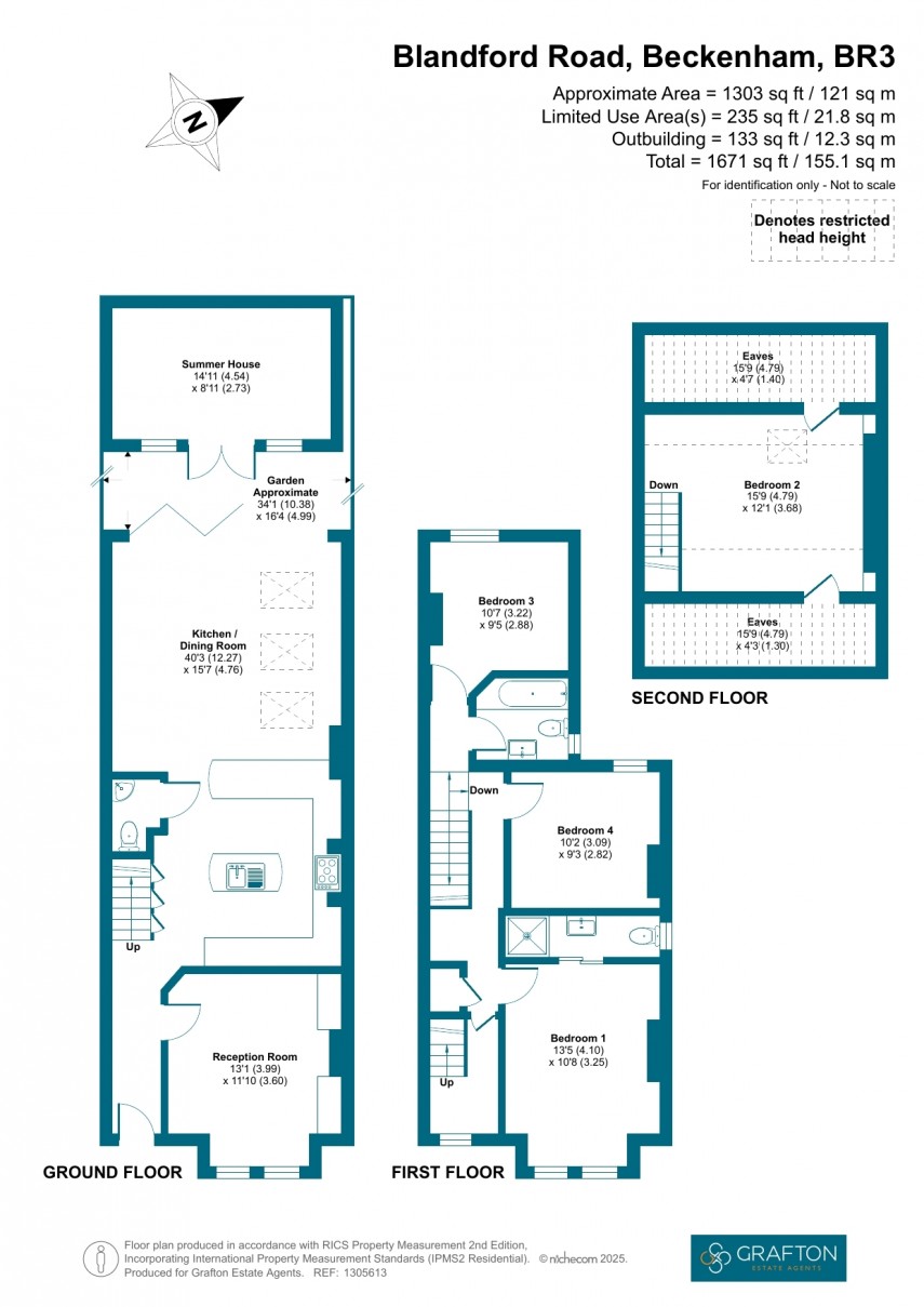 Floorplan for Blandford Road, Beckenham, Kent