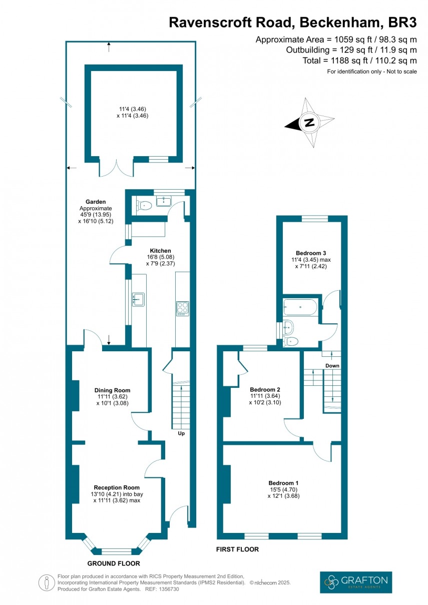 Floorplan for Ravenscroft Road, Beckenham, Kent