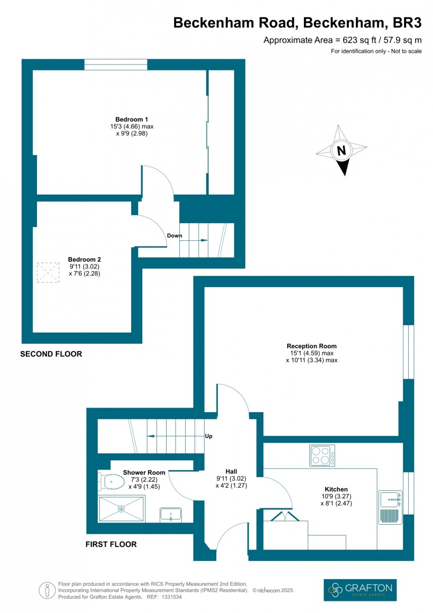 Floorplan for Beckenham Road, Beckenham, Kent