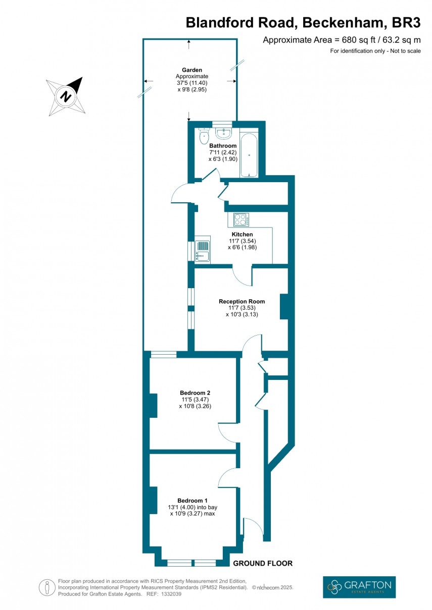 Floorplan for Blandford Road, Beckenham, Kent