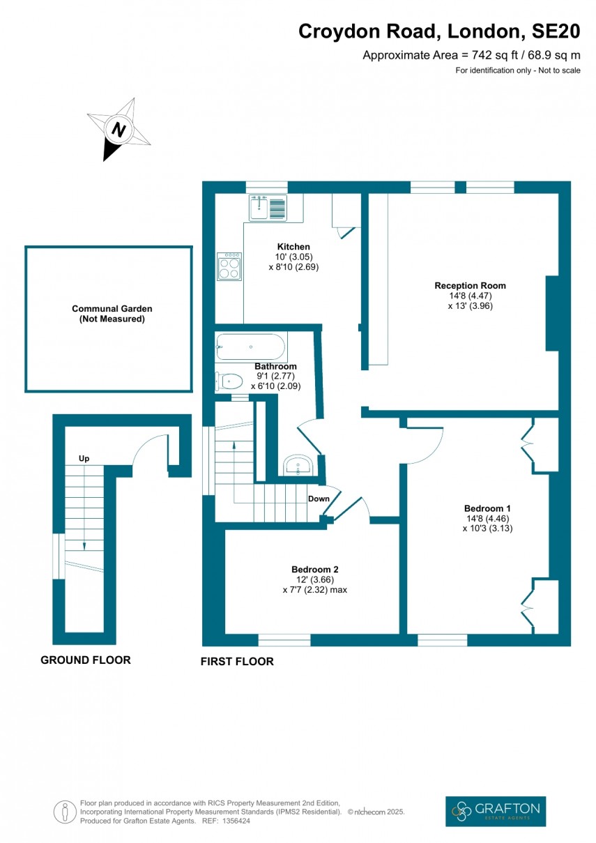 Floorplan for Croydon Road, London