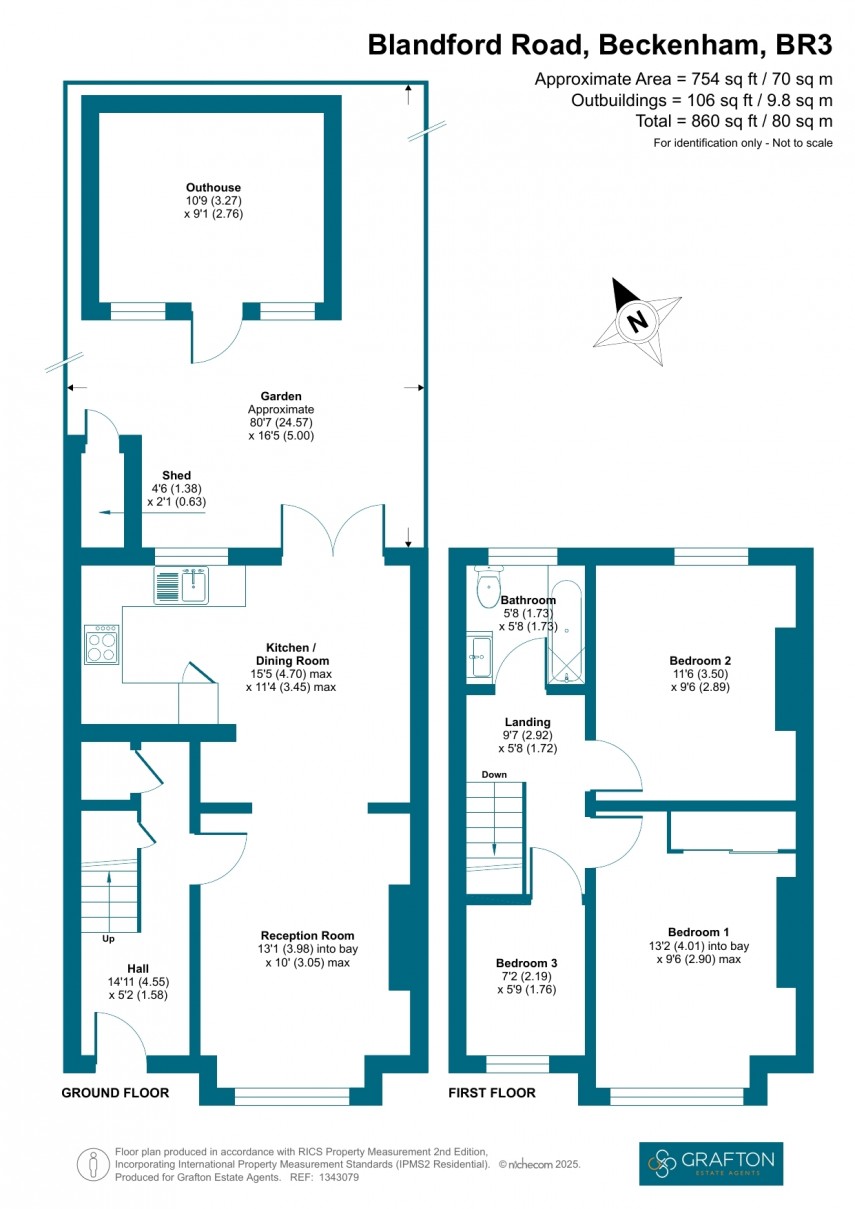 Floorplan for Blandford Road, Beckenham, Kent