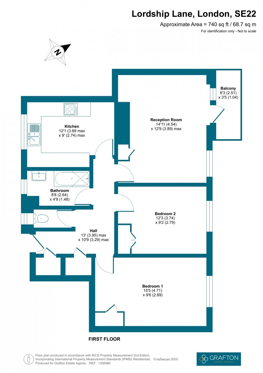 Floorplan for Lordship Lane, London