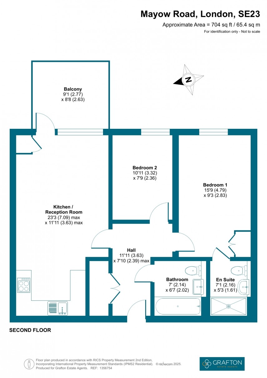 Floorplan for Mayow Road, London