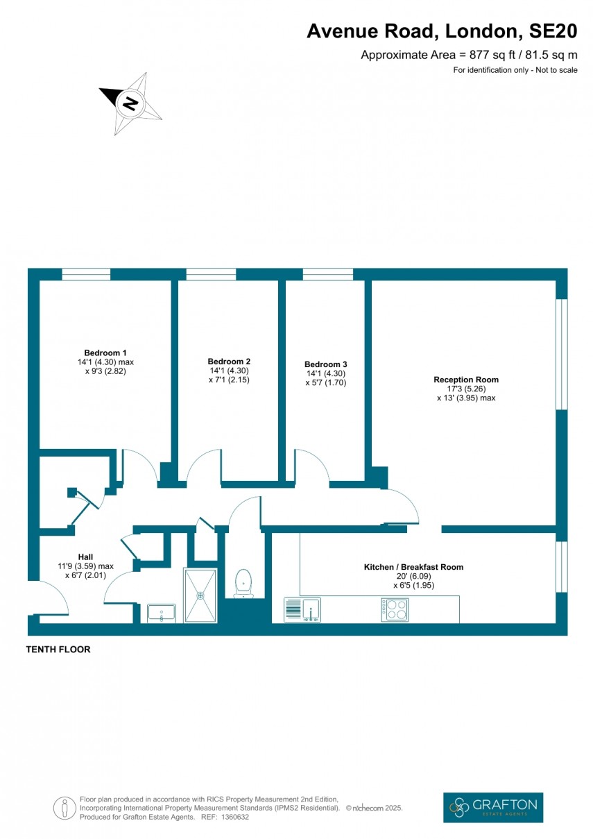 Floorplan for Avenue Road, London