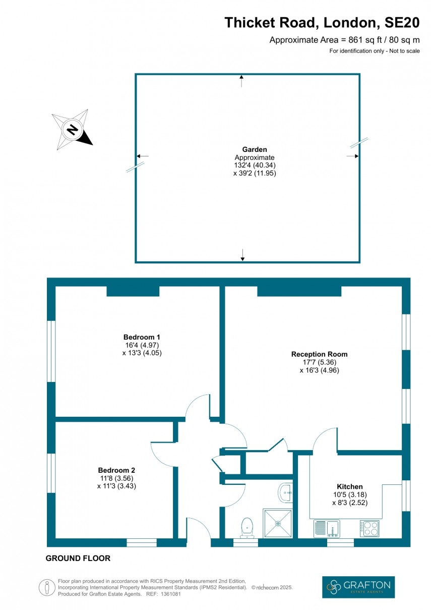 Floorplan for Thicket Road, London