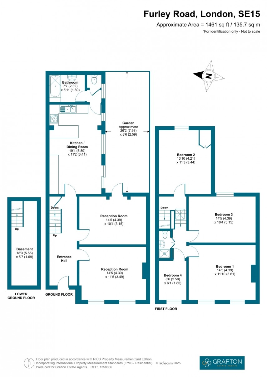Floorplan for Furley Road, London