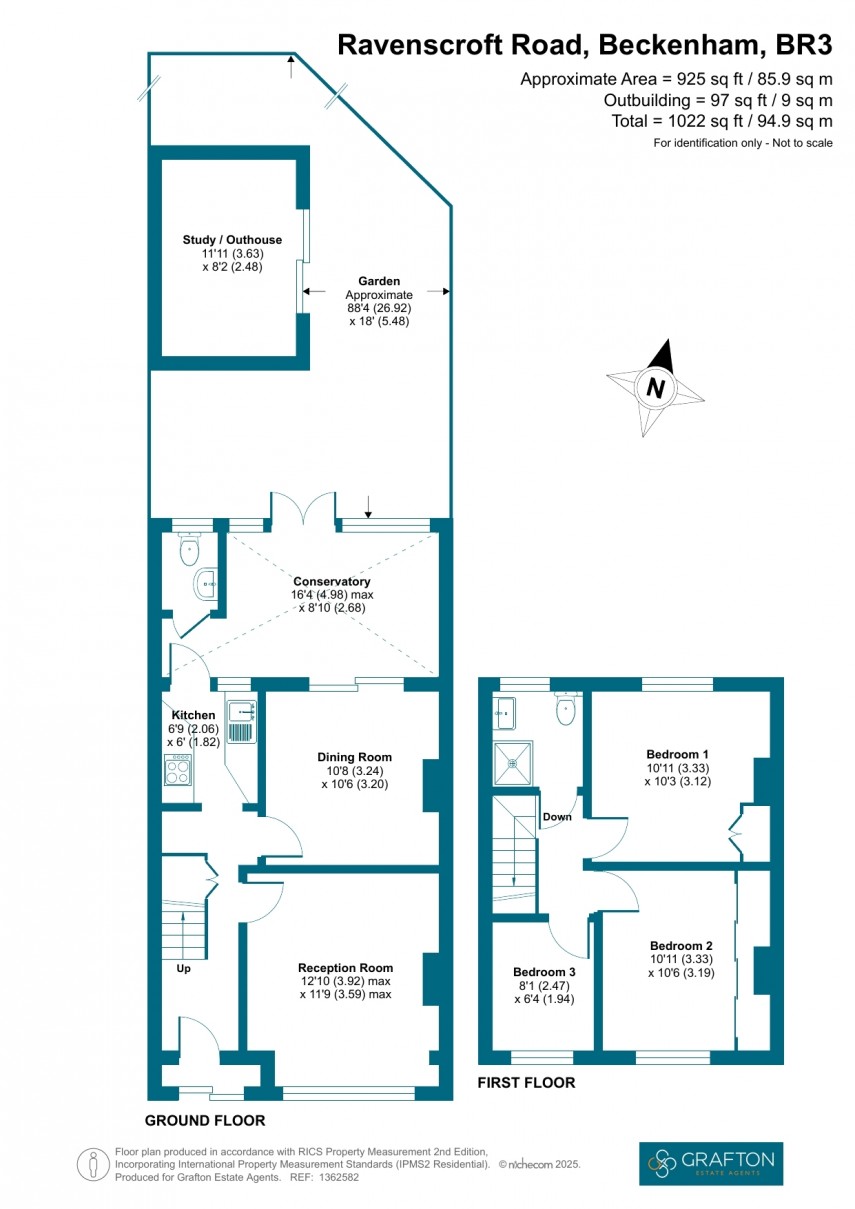 Floorplan for Ravenscroft Road, Beckenham, Kent