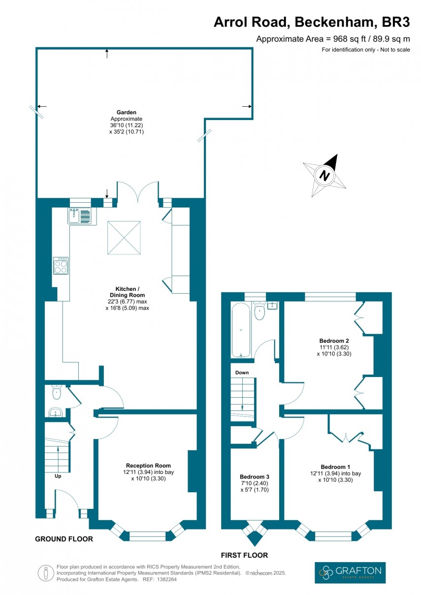 Floorplan for Arrol Road, Beckenham, Kent